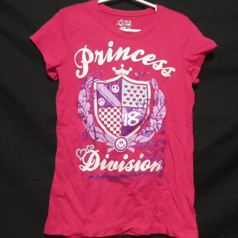 CHILDREN'S PLACE | medium 7-8 | Pink Graphic Tee / T-Shirt | 100% Cotton | NWOT